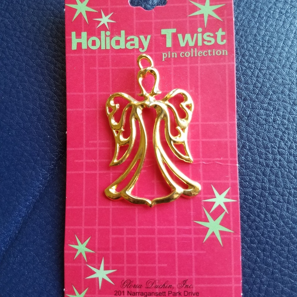Gloria Duchin Holiday Lane Angel Pin